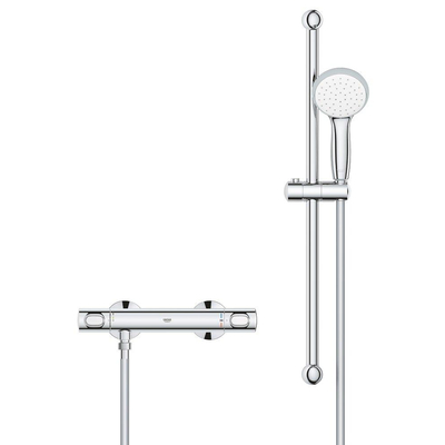 Grohe precision flow Colonne de douche - robinet thermostatique - avec pomme de douche - Chrome