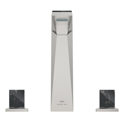 Grohe Allure brilliant private collection wastafelkraan M-Size 3-gt v.noir supersteel