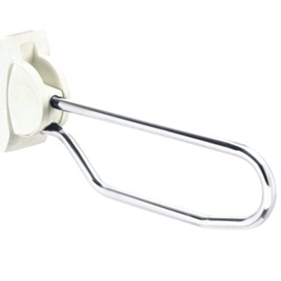 Handicare Linido Barre d'appui de toilette 70cm - relevable - inox/blanc