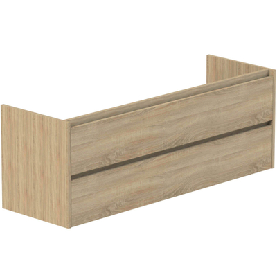 Thebalux onderkast, Beat 45, 2x lade inliggend, 2x hout greeplijst in kleur meubel