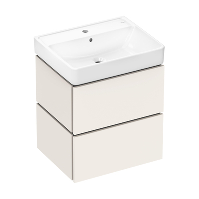 Hansgrohe Xilesa E meubelset 2la 580x470 met Xanuia wastafel 600 SandMattBeige