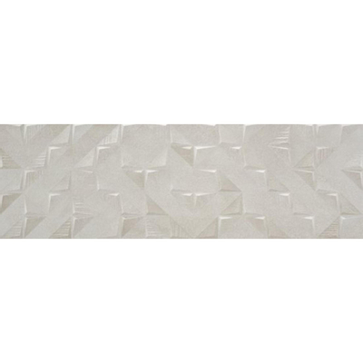 Colorker Bloom Decortegel 32x100cm 10.4mm gerectificeerd witte scherf Grey