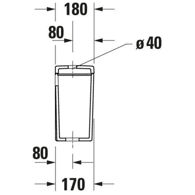 Duravit D-neo Duoblokreservoir + binnenwerk - met achteronderaansluiting links - 39.5x18x36cm - dualflush - met wondergliss - wit