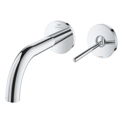 Grohe Atrio S-size 2-gats wastafelmengkraan wand 180mm chroom