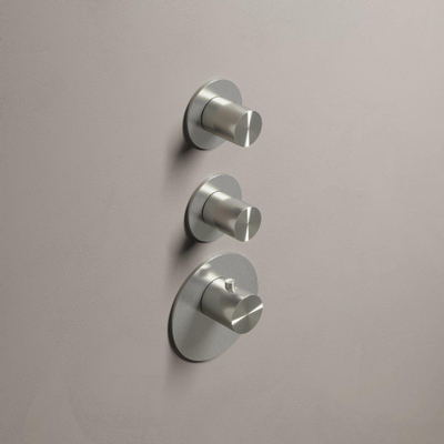 Hotbath Archie partie apparente thermostatique avec 2 robinets d'arrêt Inox 316