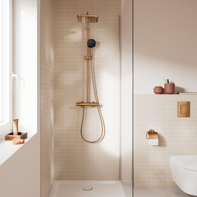 GROHE Vitalio Comfort douchette 110 - 3 jets - warm sunset brossé (cuivre)