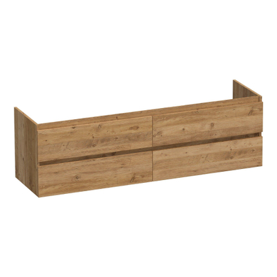 BRAUER Joy wastafelonderkast 160 4 softclose lades - greeploos - 2 sifon uitsparingen - Chateau