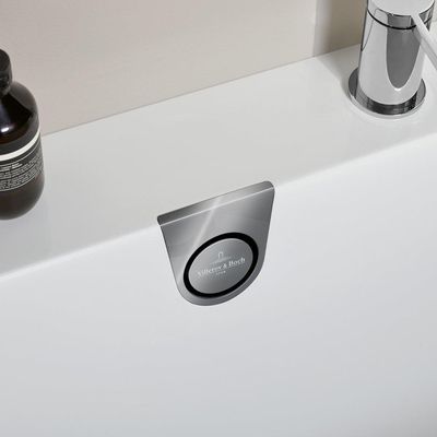 Villeroy & boch Toebehoren watertoevoer geïntegreerd in overloop chrome/white
