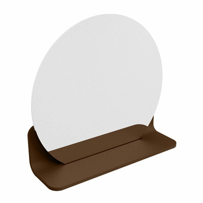 Mondiaz SPOT Miroir de salle de bain - rond 40cm - plan de miroir - couleur Rouille