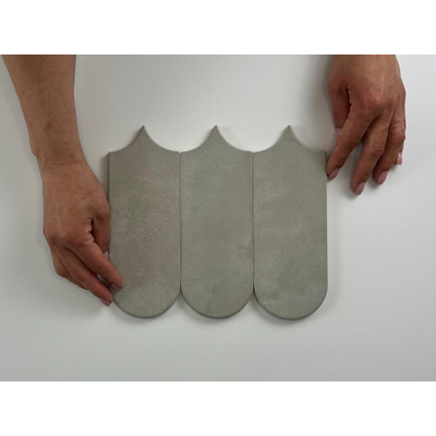 Terravito Evarno wandtegel - 8x21.5cm - Plomb mat (grijs)