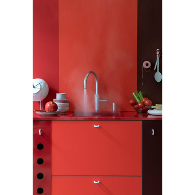 Quooker Fusion Round kokendwaterkraan - draaibare uitloop - PRO3 reservoir - Warm / kokend water - Chroom