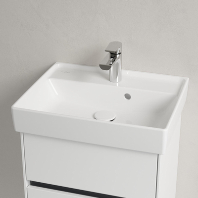 Villeroy & Boch COLLARO Lave-main WC 50x15x8.5cm avec trop-plein 1 trou de robinet Blanc Alpin