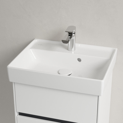 Villeroy & Boch Collaro lave-mains 50x40cm - avec trop-plein 1 trou de robinetterie blanc