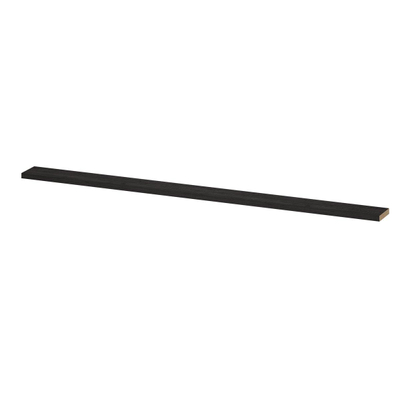 INK 20d wandplank - 275x20x3.5cm - voorzijde afgekant - tbv nis - MFC Houtskool eiken