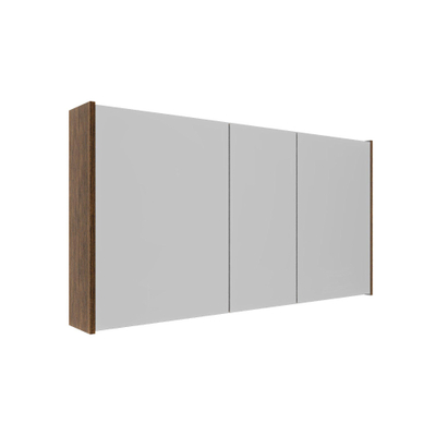 Saniclass Holz Frame Spiegelkast - 120x63x16cm - inclusief zijpanelen - Walnut pure