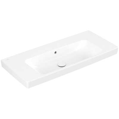 Villeroy & Boch Architectura wastafel - 100x44.5cm - zonder kraangat - met overloop - White Alpine (glans wit)