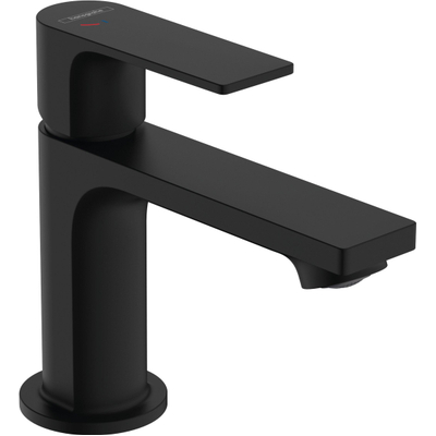Hansgrohe Rebris e Eengreeps wastafelmengkraan - 80 - coolstart - ecosmart+ - met PopUp - trekwaste - mat zwart
