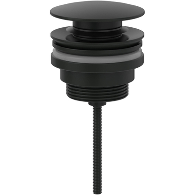 Villeroy & Boch Universal bonde de vidage - push to open - Rond - noir mat