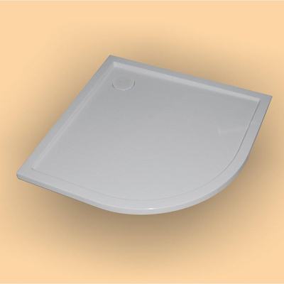 Huppe Purano douchebak acryl kwartrond 120x90cm met antislip wit