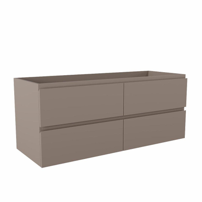 MONDIAZ Hay Wastafelonderkast - 120cm - 4 lades - Smoke OUTLETSTORE