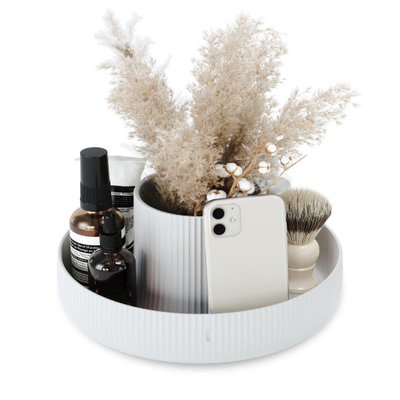 Umbra Fountain jardinière 24x24x11cm fontaine limestone blanc