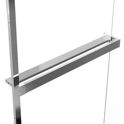 FugaFlow Eccelente Acces Handdoekrek Voor Inloopdouche - klemmen - inkortbaar - chroom