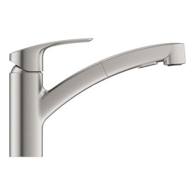 GROHE Eurosmart mélangeur de cuisine Supersteel brossé (inox)