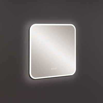 Crosswater Svelte Spiegel - 60x60cm - met LED verlichting rondom - aluminium (zilver)