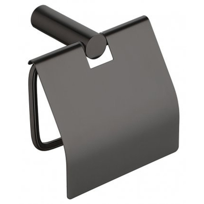 Wiesbaden Ida toiletrolhouder met klep gunmetal SHOWROOMMODEL
