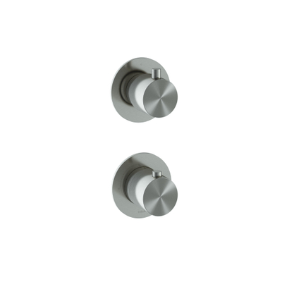Hotbath Archie Afbouwdeel - inbouw thermostaat - met 2-weg stop-omstel IX RVS316 - RVS 316