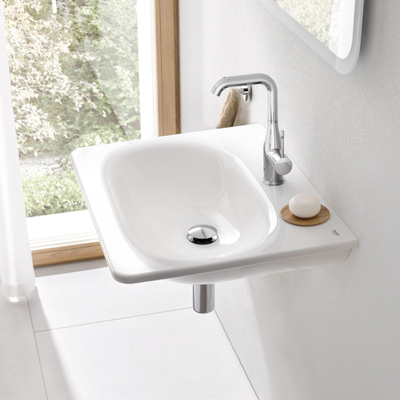 GROHE Essence New wastafelkraan - opbouw - hoog - voorsprong 12.7cm - zonder waste - chroom