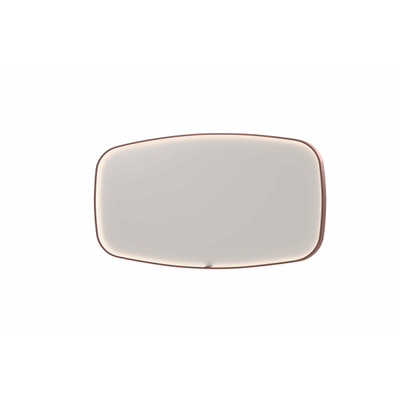 INK SP31 miroir - 160x4x80cm contour en cadre acier incl dir LED - chauffage - changement de couleur - dimmable et interrupteur - cuivre brossé