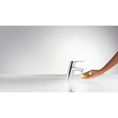 Hansgrohe Focus E2 wastafelkraan - met waste - hoogglans chroom