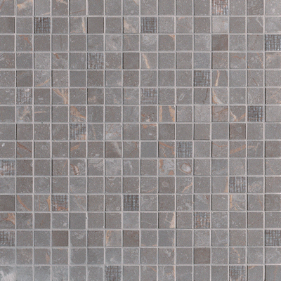 Fap Ceramiche Roma Stone Mosaico Gold Pietra Grey Carrelage mural soyeux - 30.5x30.5cm - Gris