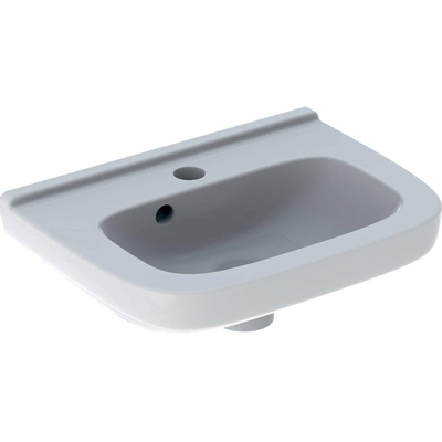 Geberit 300 Basic Lave-mains avec trou de robinet droit et trop-plein 40x25x15cm Blanc