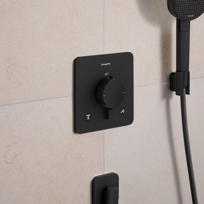 Hansgrohe Ecostat comfort q Inbouw - thermostaat - 2 functies - mat zwart