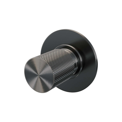Brauer Gunmetal Carving Robinet d'arrêt encastré - avec élément encastré - PVD - gunmetal brossé