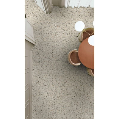 ÉCHANTILLON Terravito Damico Carreau de sol et de mur - 60x60cm - rectifié - terrazzo - mat Crème