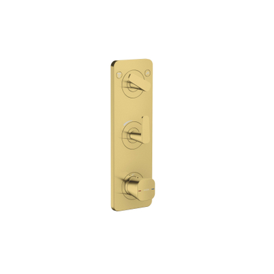 Hansgrohe Axor Citterio C afbouwdeel v. inbouw douchekraan thermostatisch m. plaat v. 2 functiespolished gold optic