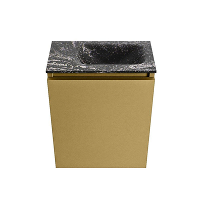 MONDIAZ TURE-DLUX meuble de toilettes 40 cm Oro. Lavabo EDEN Lava position à droite. Avec 1 trou de robinet.