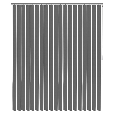 Intensions Store à lamelles 250x260x9cm lamelles 8.9cm PVC avec cadre matière synthétique Gris foncé