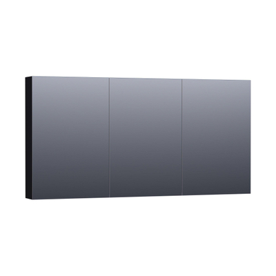 BRAUER Impress Deluxe spiegelkast – 139x70x15 cm – indirecte LED – Zwart mat