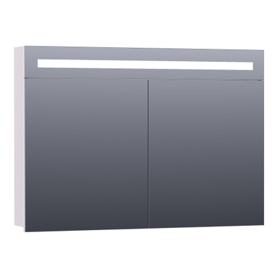 BRAUER Promise spiegelkast – 99x70x15 cm – directe LED – Wit mat