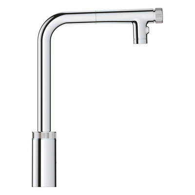 Grohe Minta smartcontrol keukenkraan L-uitloop uittrekbare dual spray chroom