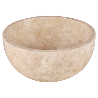 Differnz LODI Vasque à poser - 38cm - poli pierre naturelle - beige