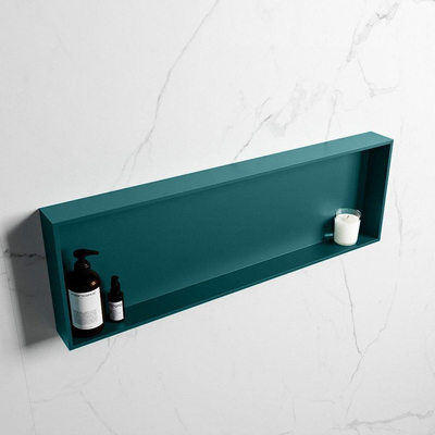 Mondiaz Easy nis 29.5x89.5x8cm voor Inbouw/opbouw 1 open vak Solid surface Smag/Smag