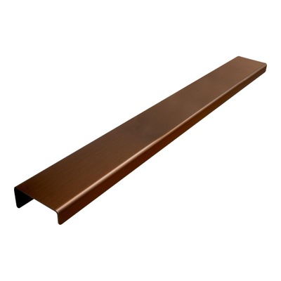 BRAUER Meubelgreep opleg - 30cm - model A - materiaal RVS - koper geborsteld SHOWROOMMODEL