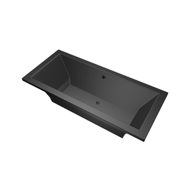 Xenz Society Baignoire duo - 180x80x53 - bonde centrale - acrylique - ebony