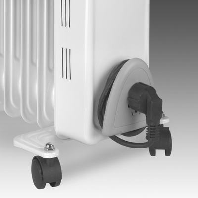 Eurom RAD 1500 Radiateur à huile 1500 watts 24x33x55cm Blanc