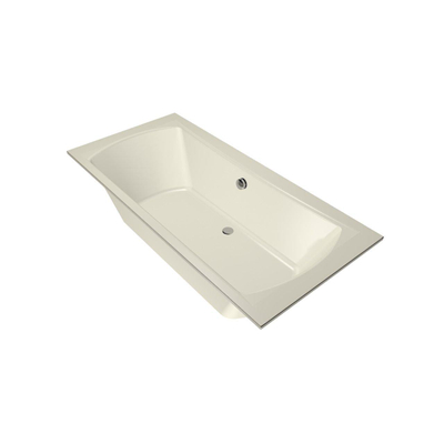 Xenz Robijn Duobad - 190x90x48 - afvoer Midden - acryl - pergamon